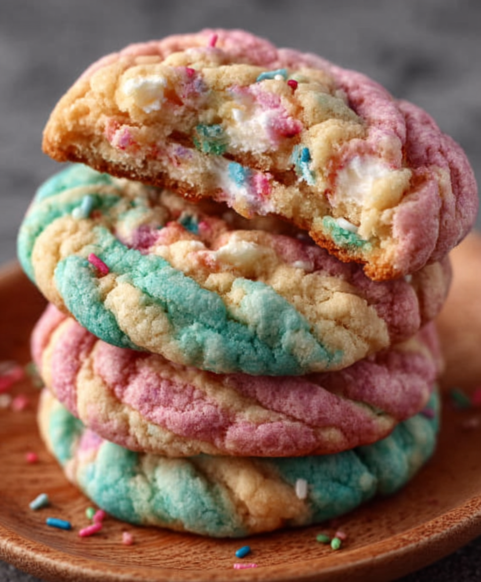 Cotton Candy Cookies