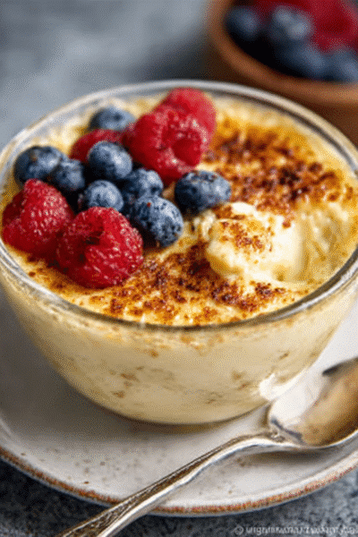 Creamy Keto Custard Oatmeal