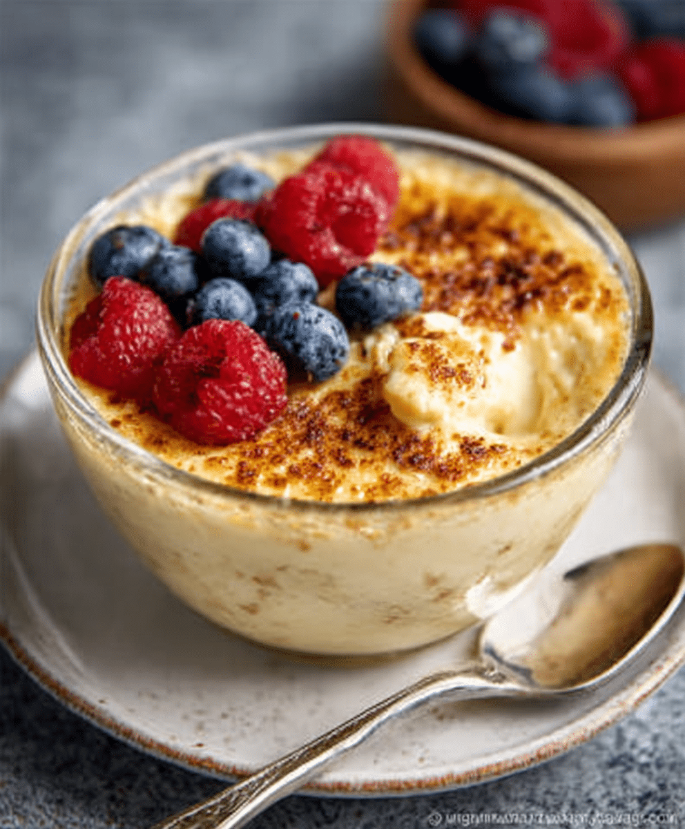 Creamy Keto Custard Oatmeal