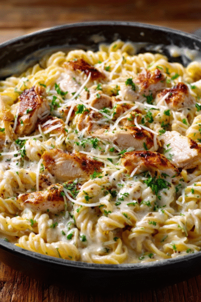 Creamy Rotisserie Chicken Pasta Recipe