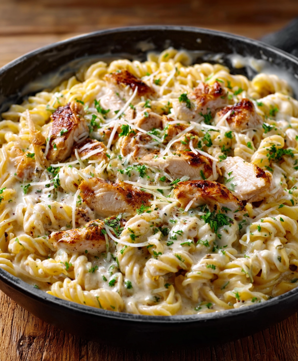 Creamy Rotisserie Chicken Pasta Recipe