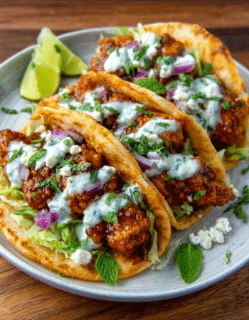 Crispy Butter Chicken Tacos