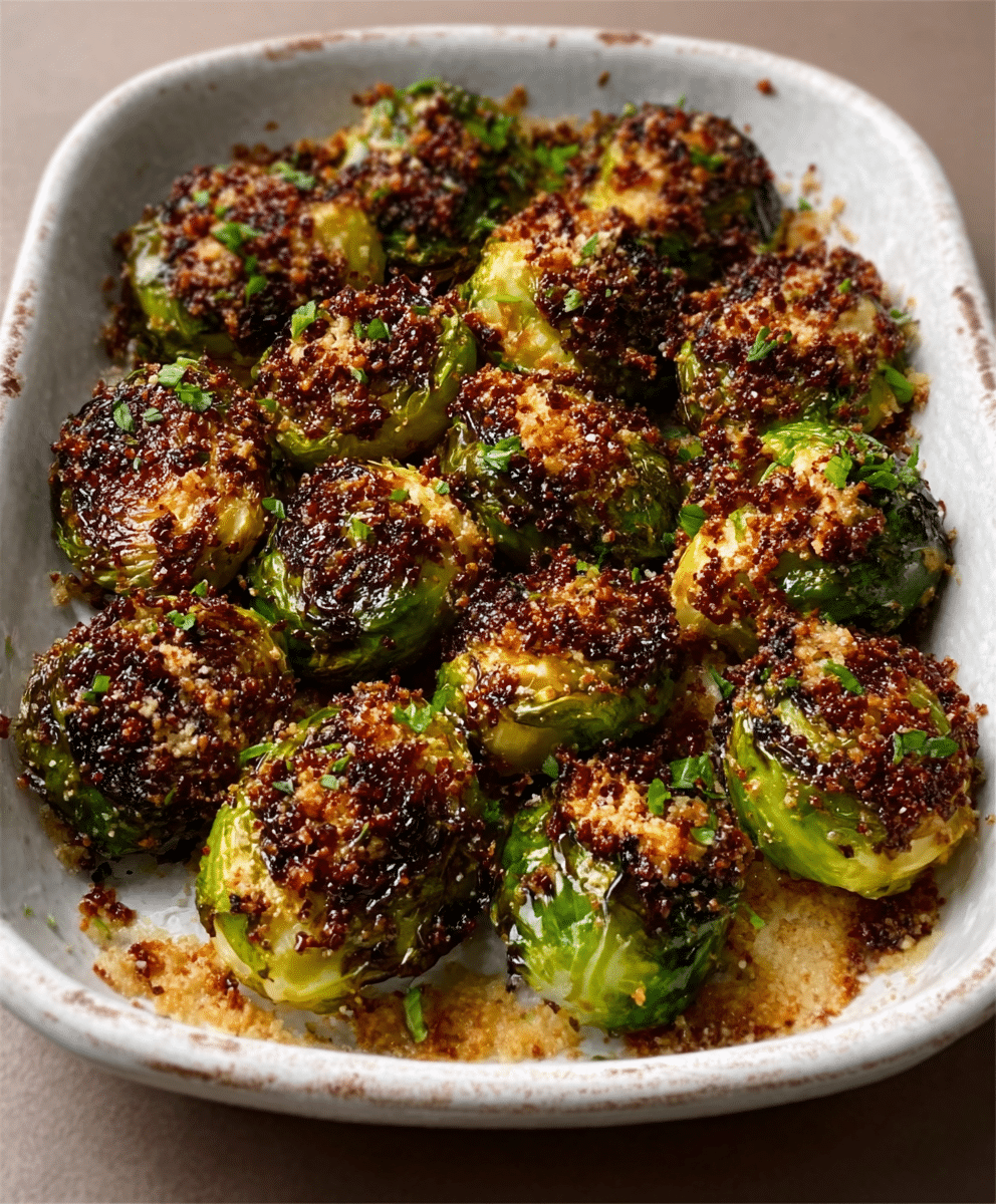 Crispy Parmesan Brussels Sprouts