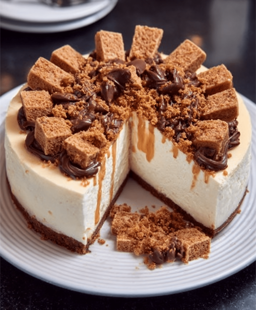 Dalgona Candy Cheesecake