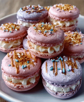 Edible Glitter Macarons: Dazzle Your Dessert Table Today! 9 Edible Glitter Macarons