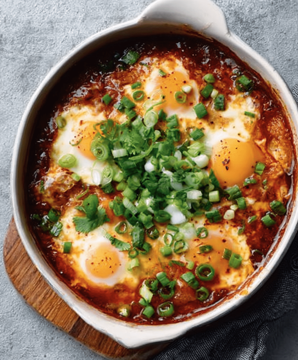 Flavor-Packed Enchilada Baked Eggs