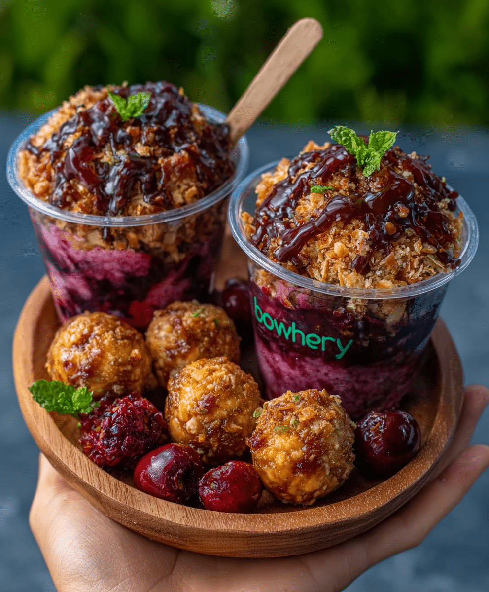 Golden Berry Açai Bombs with Collagen Crunch