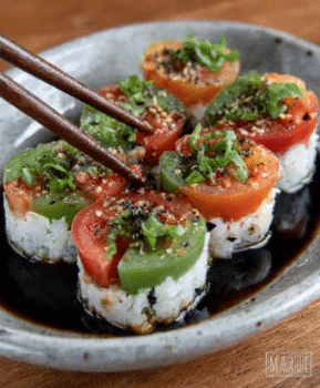 Heirloom Tomato Sushi