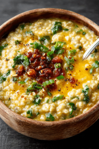 High-Protein Savory Oatmeal