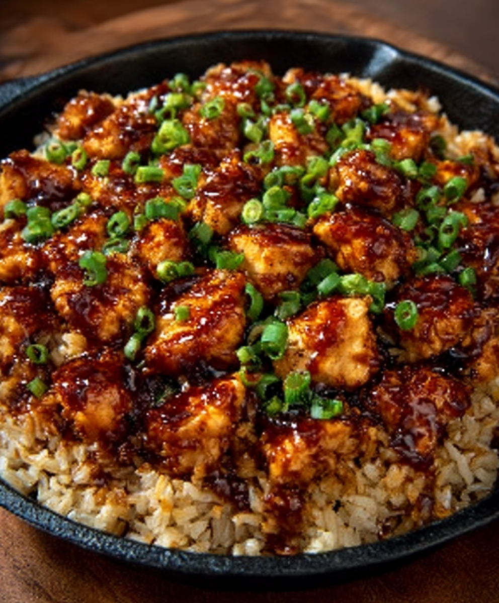 Honey BBQ Chicken Rice