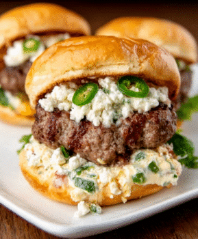 Jalapeño Popper Stuffed Burgers