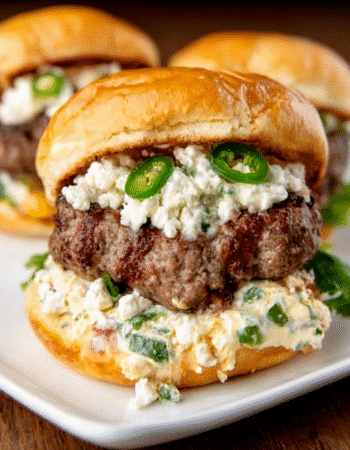 Jalapeño Popper Stuffed Burgers