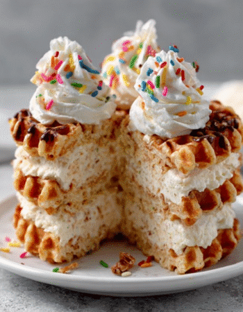 Keto Birthday Cake Chaffle Ice Cream Sandwiches
