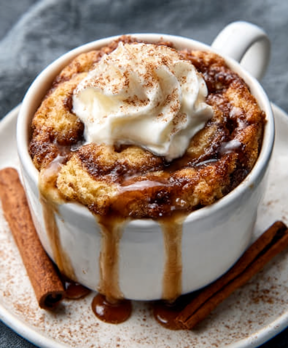 Keto Cinnamon Roll Mug Cake