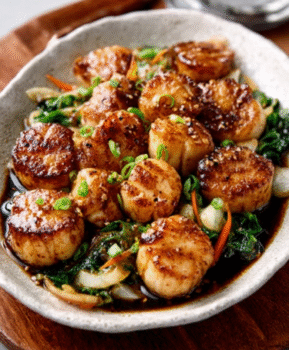 Keto Miso-Butter Scallop Crudo