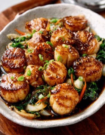 Keto Miso-Butter Scallop Crudo