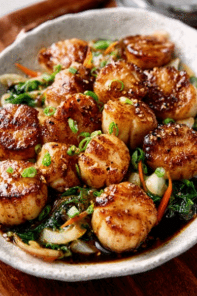 Keto Miso-Butter Scallop Crudo