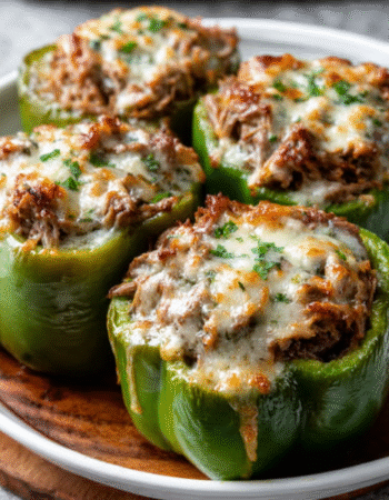 Keto Philly Cheesesteak Stuffed Peppers