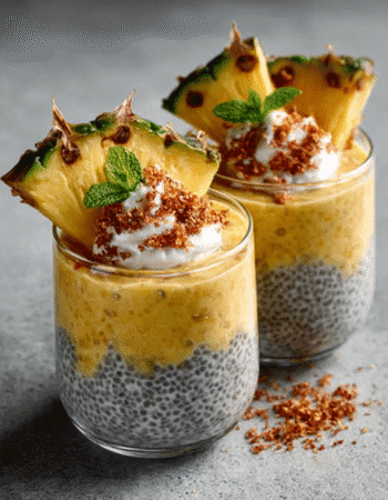 Keto Piña Colada Chia Pudding