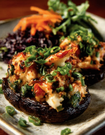 Lobster-Stuffed Portobello "Tartare"