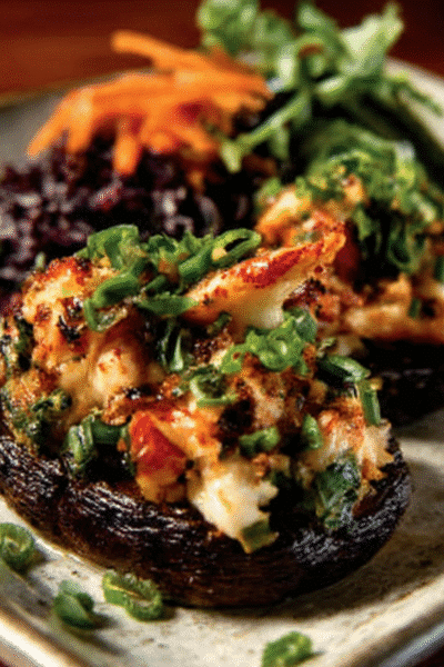 Lobster-Stuffed Portobello "Tartare"