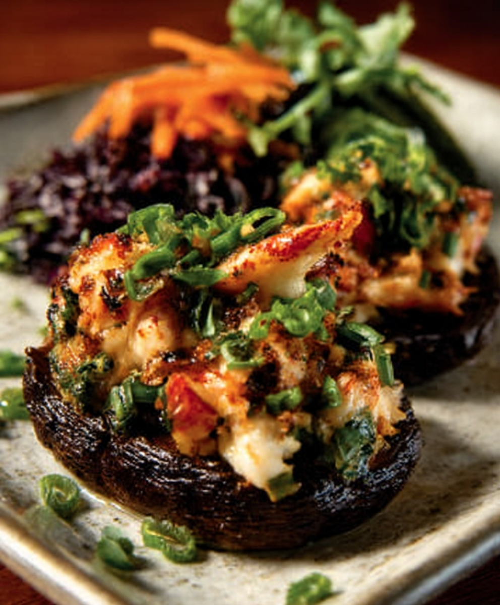 Lobster-Stuffed Portobello "Tartare"