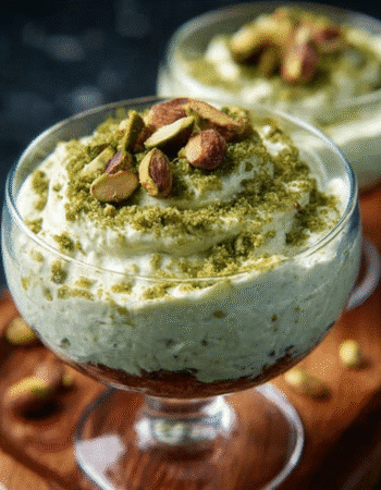 Matcha Pistachio Keto Mousse