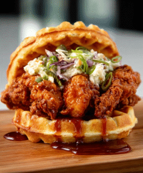 Nashville Hot Chicken Chaffles