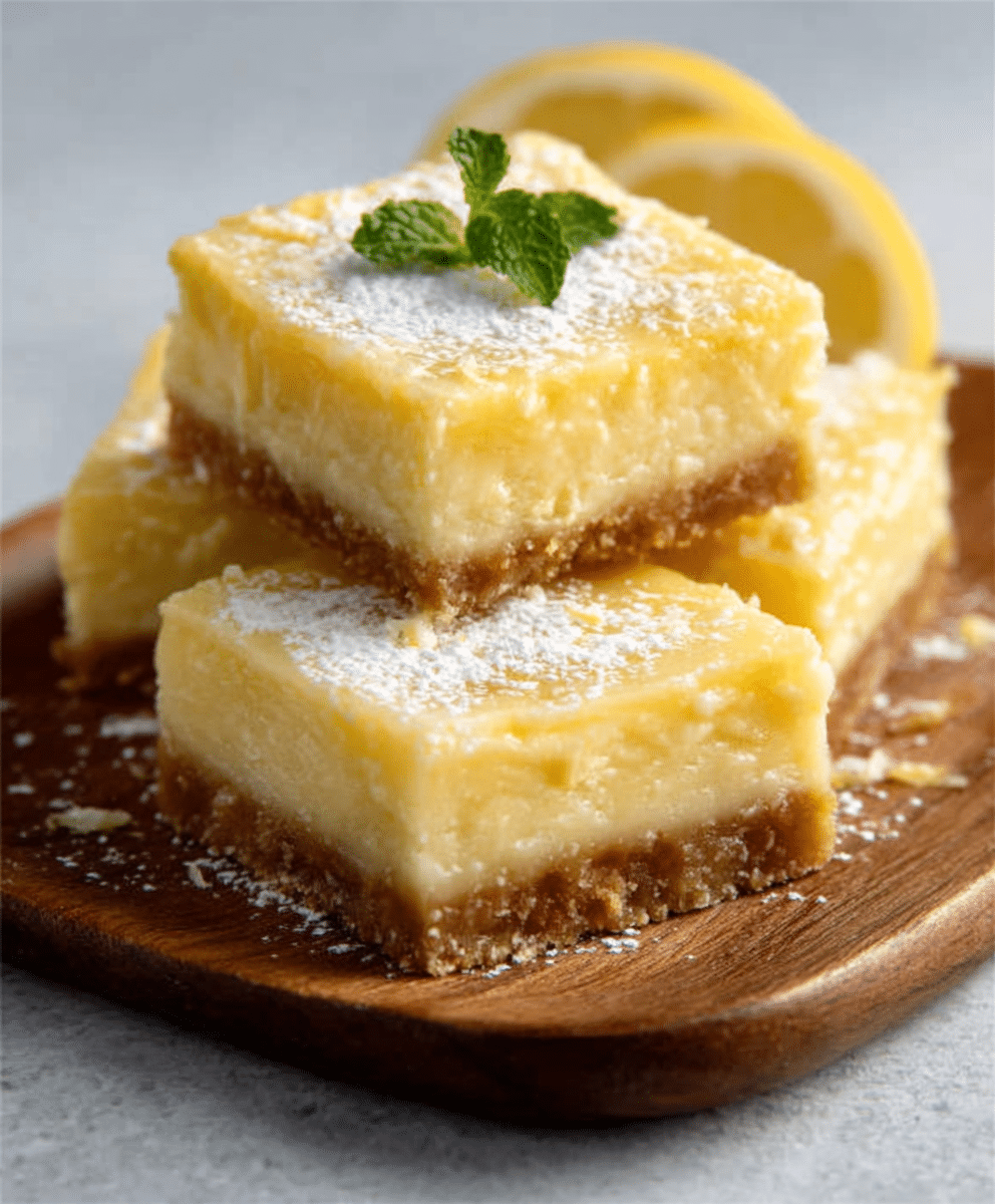 No-Bake Keto Frozen Lemonade Bars
