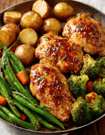 One-Pan Honey Garlic Chicken & Veggies