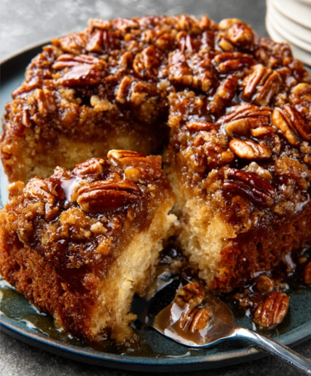 Pecan Upside Down Cake