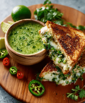 Peruvian Aji Verde Grilled Cheese