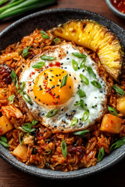 Pineapple Kimchi Fried Rice