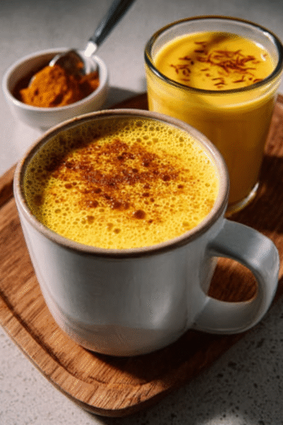 Saffron-Infused Bone Broth Latte
