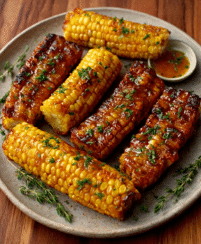 Salted Honey Butter Corn Ribs