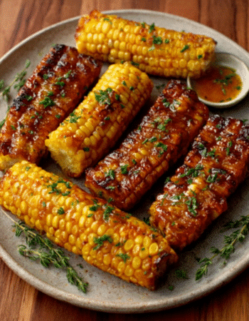 Salted Honey Butter Corn Ribs