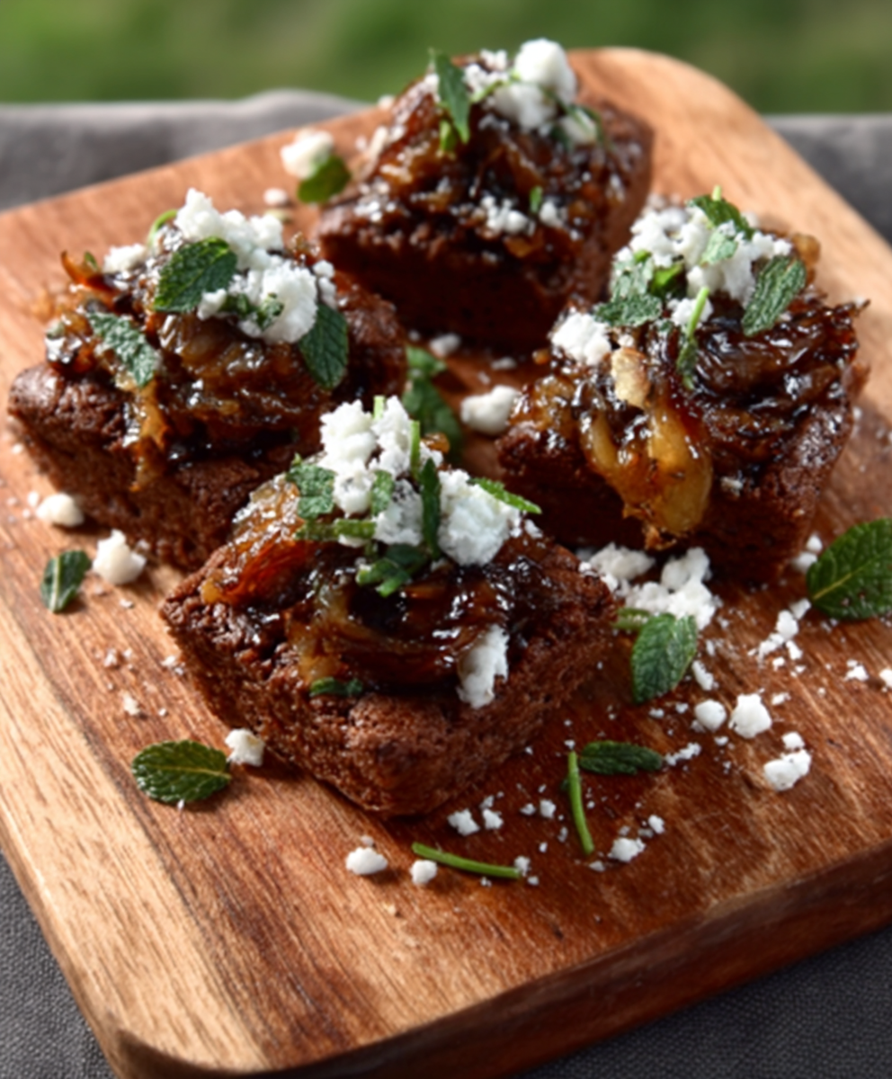 Smoked Duck Fat Brownie Bites