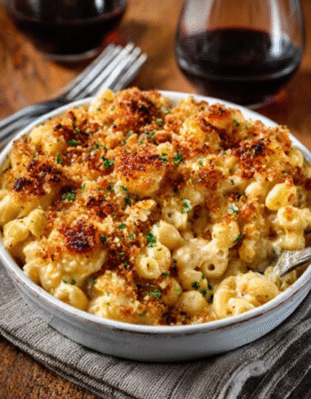 Smoked Gouda Mac & Cheese with Crispy Breadcrumb Topping