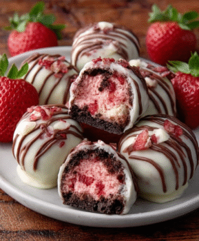 Strawberry Shortcake Oreo Balls