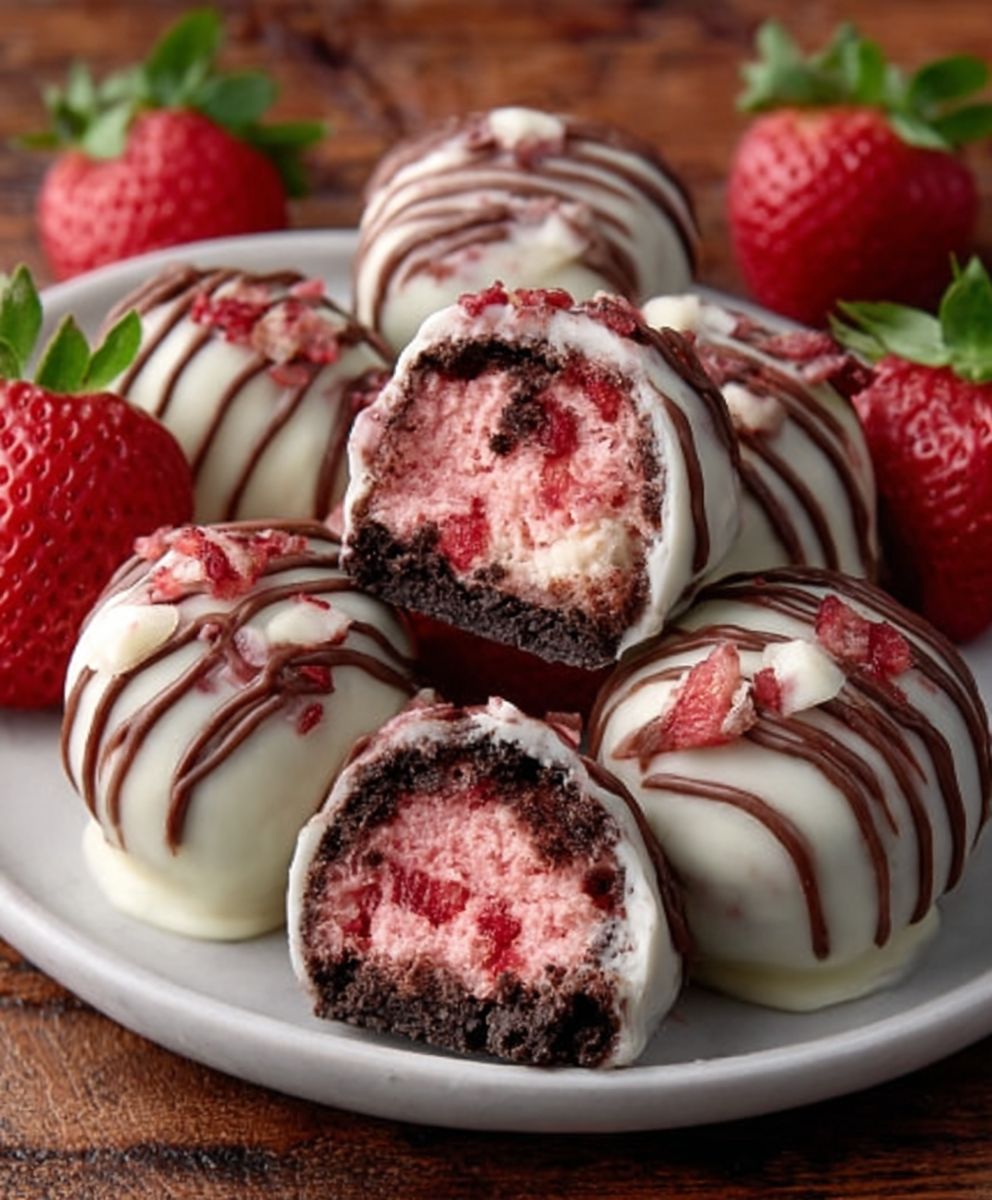 Strawberry Shortcake Oreo Balls