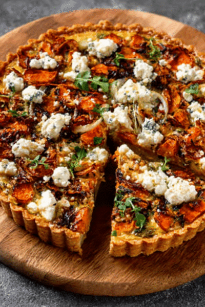 Sweet Potato ‘Goat Cheese’ Tart
