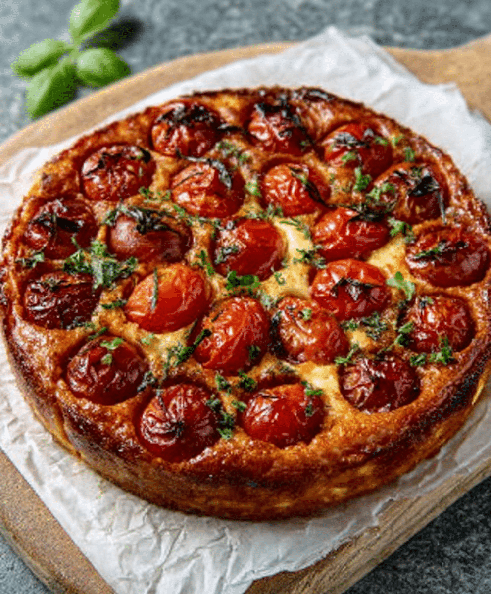 Tomato Clafoutis (Savory Summer Tart)