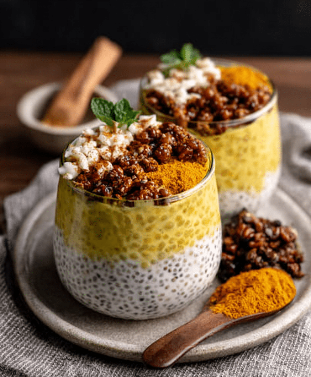 Turmeric Golden Latte Chia Pudding