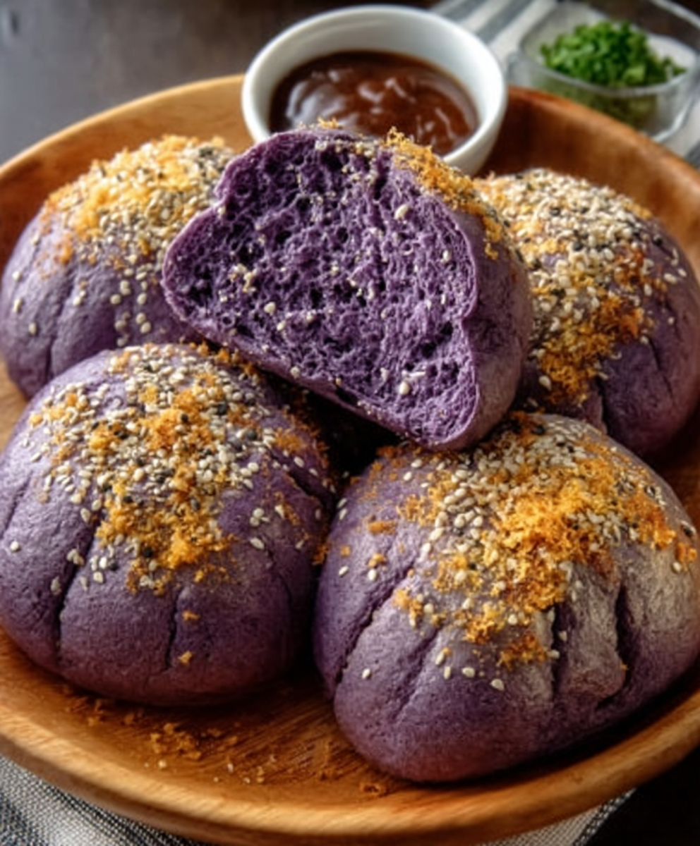 Ube Pandesal Cloud Bread