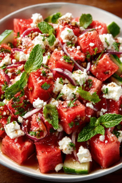 Undercover Watermelon Feta Salad