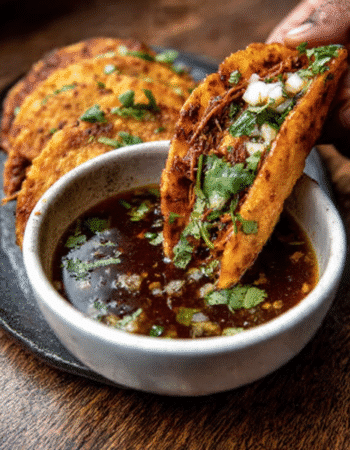 Vegan Birria Tacos with Consommé
