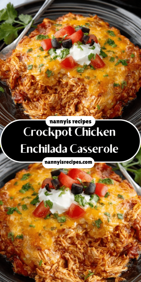 Hearty Crockpot Chicken Enchilada Casserole for Easy Meals 4 1 1