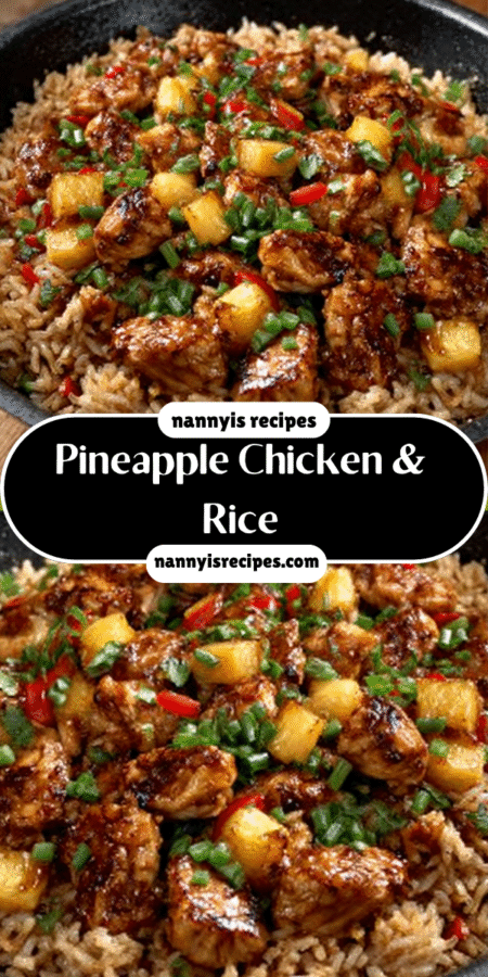 Sweet and Savory Pineapple Chicken and Rice Recipe you'll love! 4 11 1