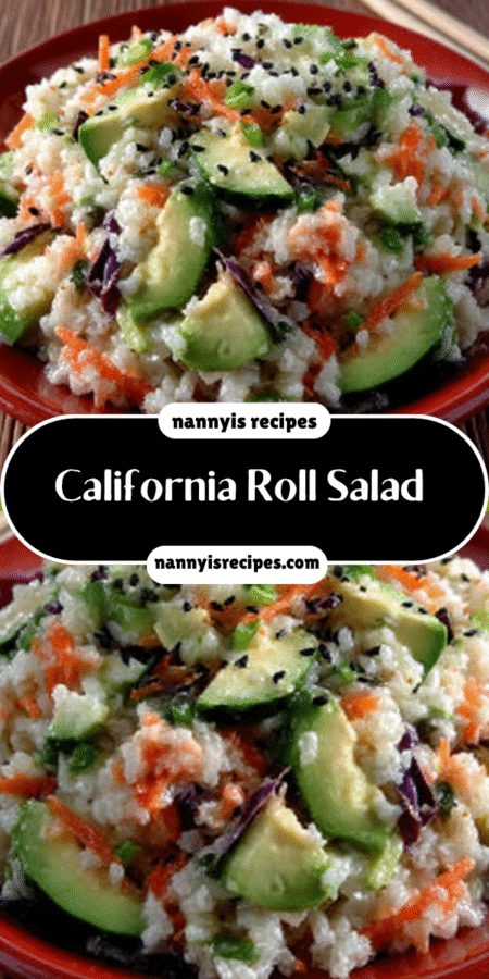 California Roll Salad: A Fresh Twist on Your Favorite! 7 13 2