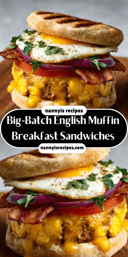 #1 Big-Batch English Muffin Breakfast Sandwich You’ll Absolutely Love 7 13 5